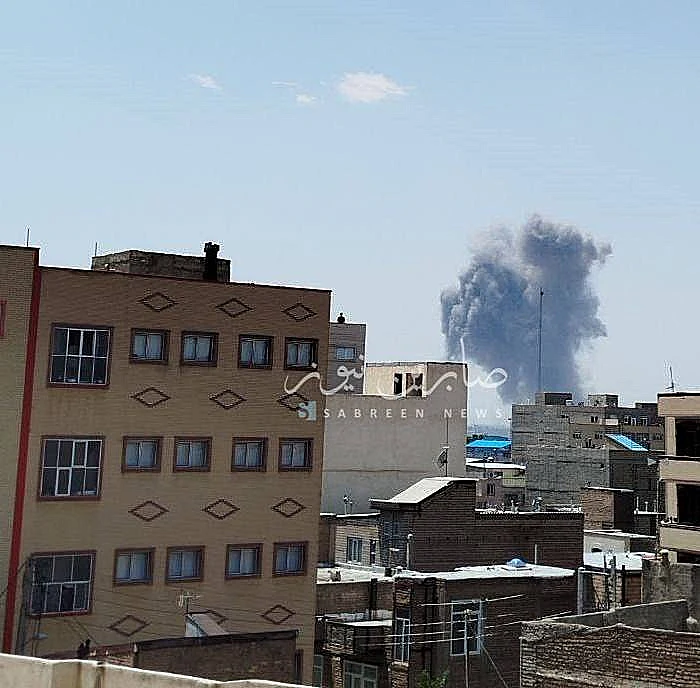 עשן מיתמר בתבריז איראן