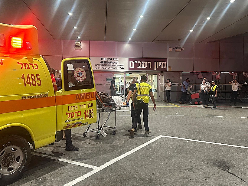 פינוי פצועים לביה"ח רמב"ם