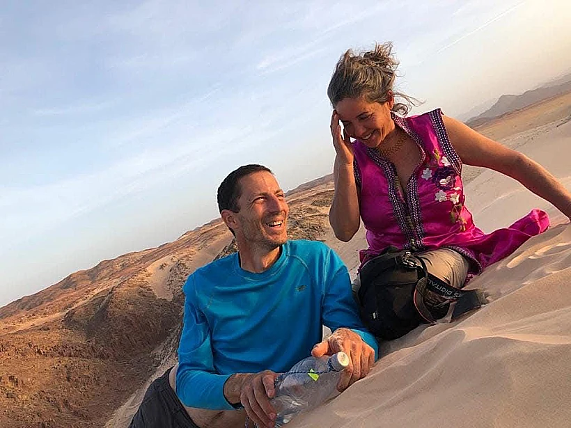 אביב אצילי עם אשתו ליאת