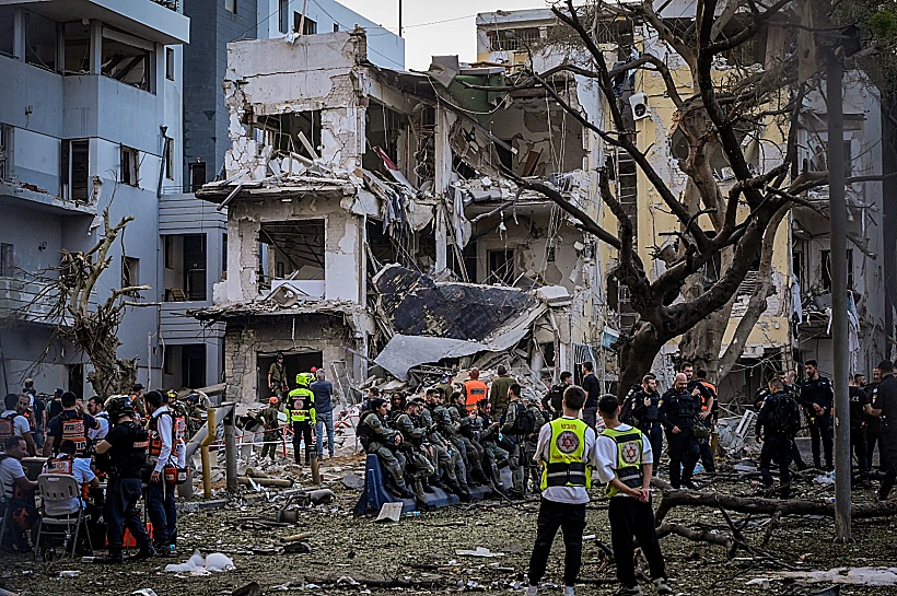 זירת הנפילה בתל אביב