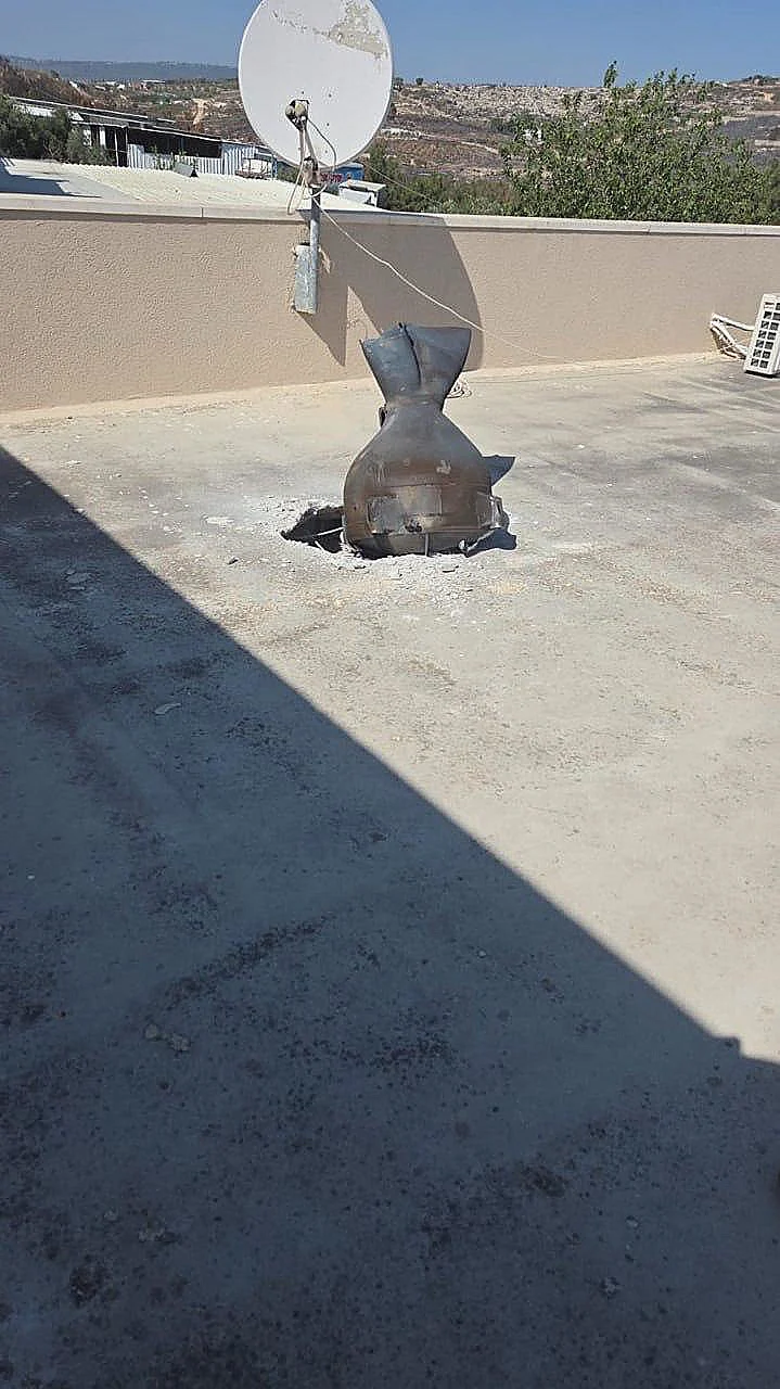 שברי יירוט בצפון