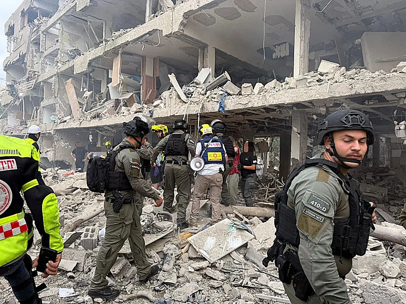 אחת מזירות הנפילה