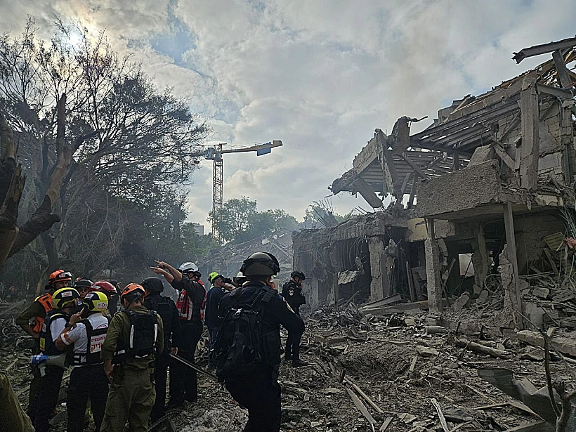 אחת מזירות הנפילה