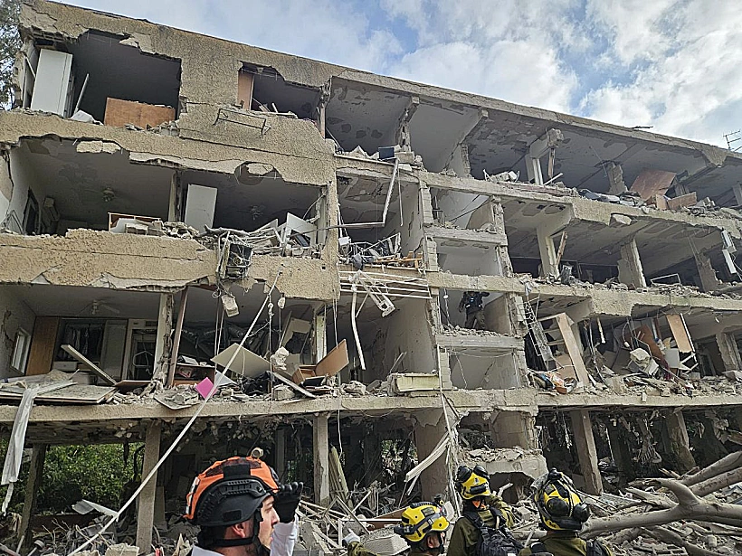 אחת מזירות הנפילה