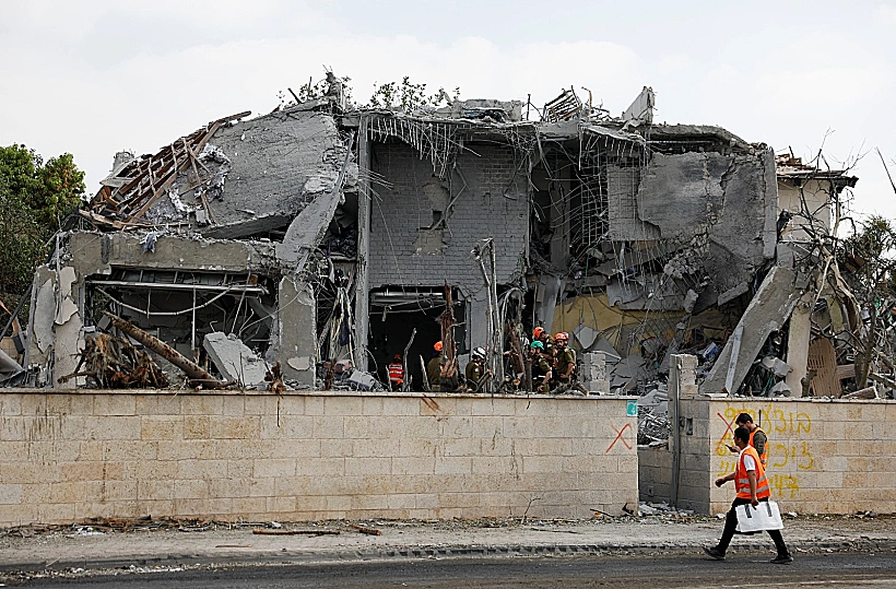 זירת הפגיעה בנס ציונה