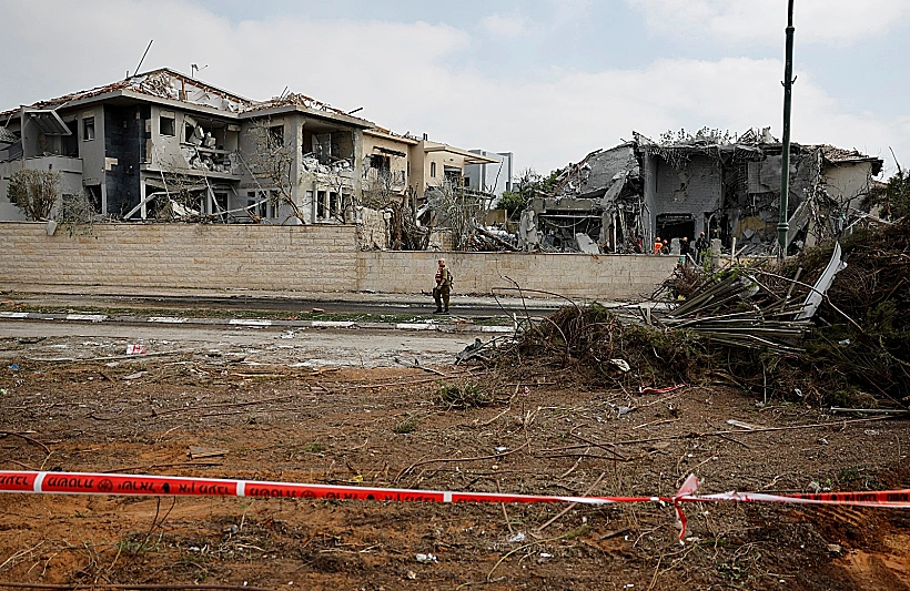 זירת הפגיעה בנס ציונה