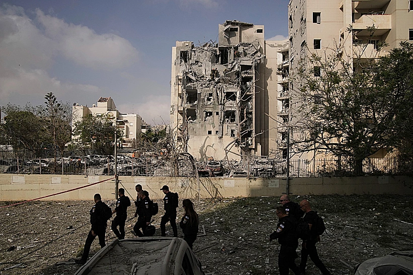 זירת הפגיעה בבאר שבע