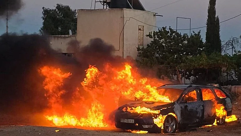 מתקפת מתנחלים בכפר מאלכ