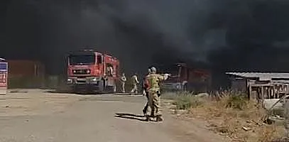 השריפה בקיבוץ חוקוק שבאזור הכנרת