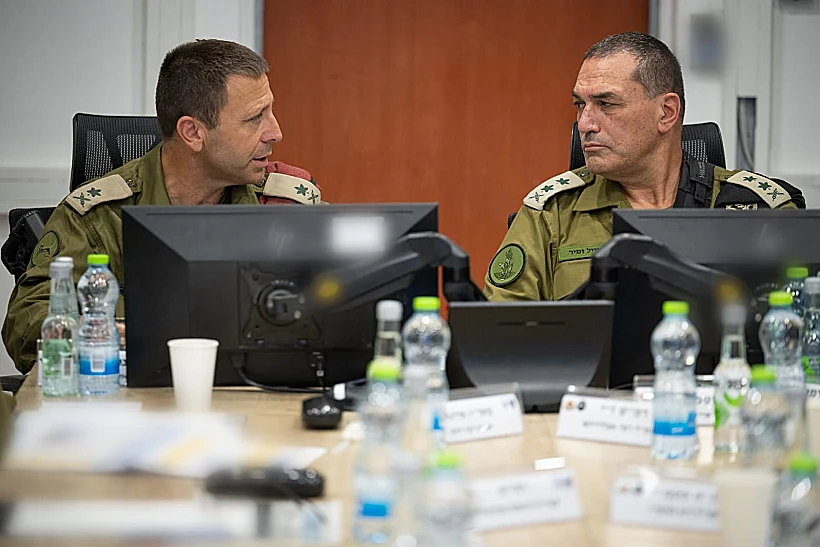 הרמטכ"ל אייל זמיר ומפקד פיקוד מרכז אלוף אבי בלוט