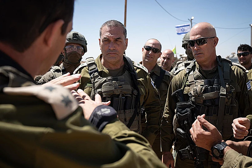 הרמטכ"ל אייל זמיר בסוריה עם מפקדי צה"ל