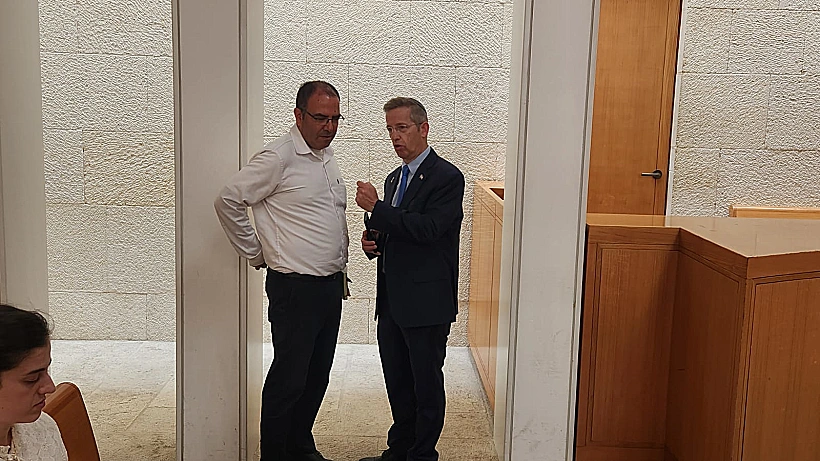 מזכיר הממשלה יוסי פוקס עם המשנה ליועמ"ש גיל לימון