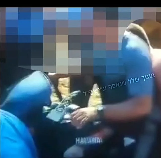 קטע מסרטון החטיפה של מתן אנגרסט