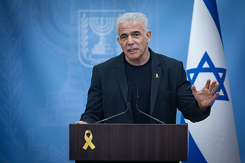 ראש האופוזיציה יאיר לפיד