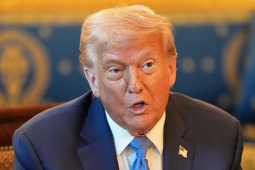 נשיא ארה"ב דונלד טראמפ בפגישה עם בנימין נתניהו