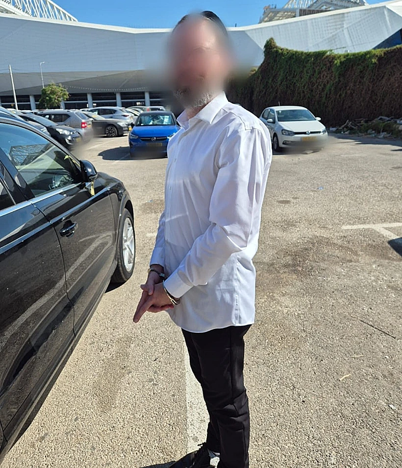 ישראל פריי בתמונה שפרסמה המשטרה אחרי המעצר