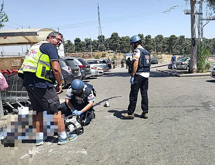 זירת הפיגוע בצומת גוש עציון