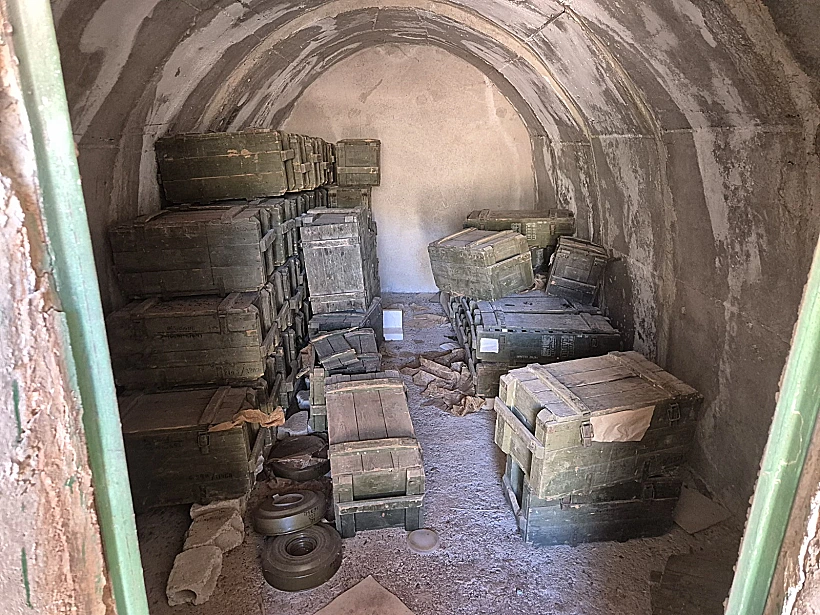 אמצעי הלחימה שהוחרמו ע"י כוחות צה"ל בגבול סוריה-לבנון