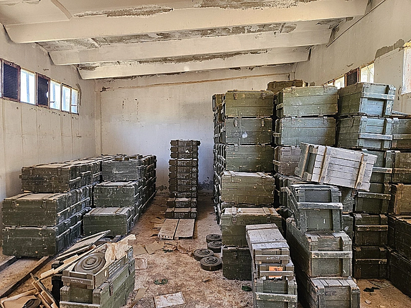 אמצעי הלחימה שהוחרמו ע"י כוחות צה"ל בגבול סוריה-לבנון