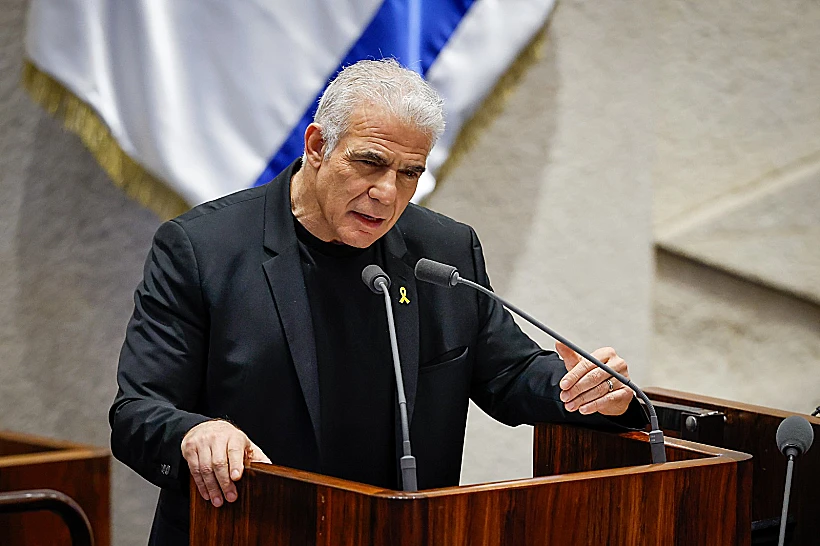 ראש האופוזיציה יאיר לפיד