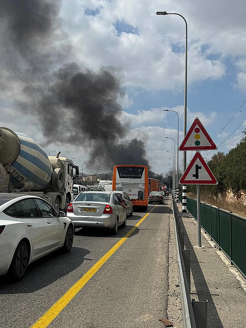חסימות כבישים במחאת דרוזים ליד שפרעם