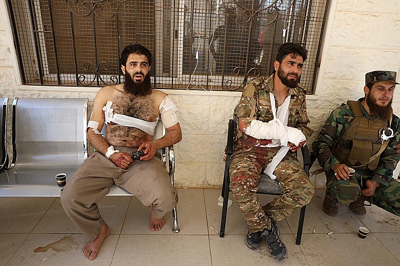 חיילי כוחות הביטחון הסוריים שנפצעו בקרבות סוריה דרוזים