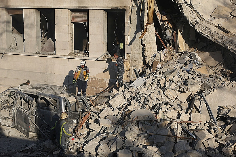 הריסות בסוריה לאחר תקיפות חיל האוויר