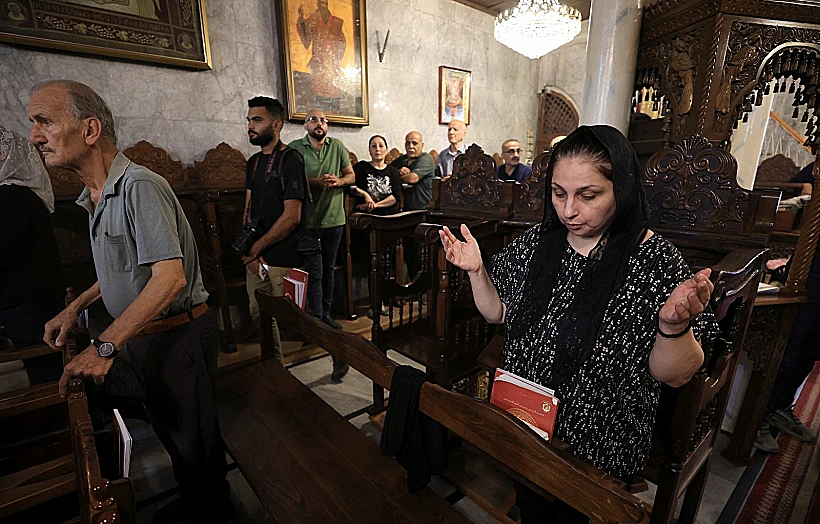 הכנסייה שנפגעה ברצועת עזה