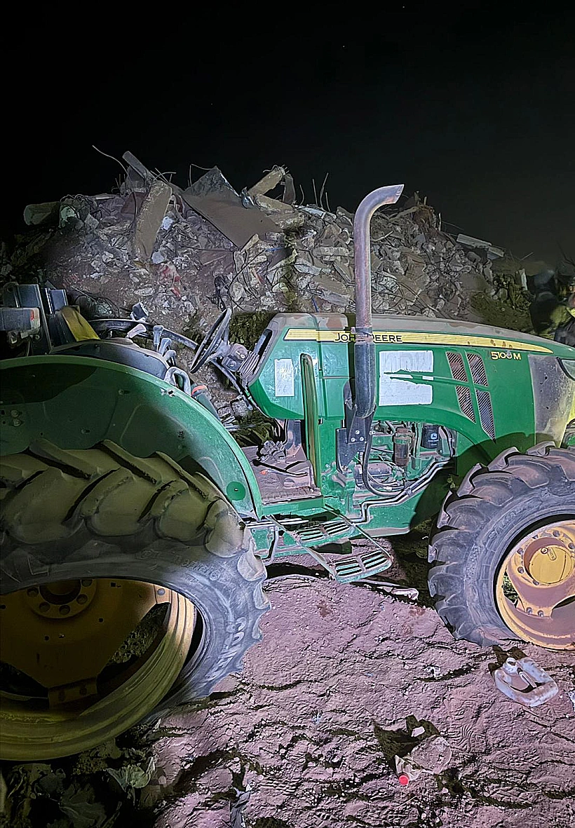 טרקטור שנגנב מכפר עזה והושב על ידי לוחמי גבעתי