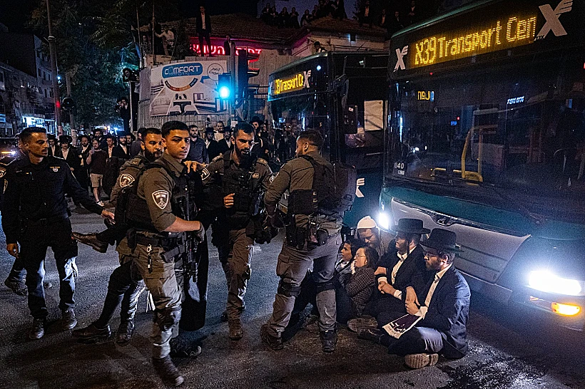 הפגנות חרדים נגד הגיוס בירושלים