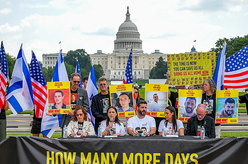 משפחות החטופים בוושינגטון
