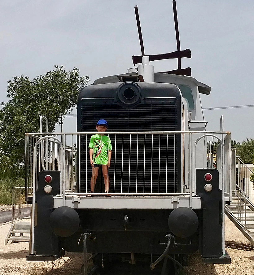 קרון רכבת בתחנת אלרואי של רכבת העמק