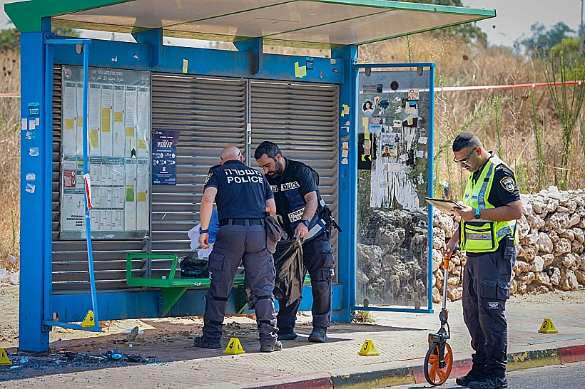 זירת פיגוע הדריסה בשרון