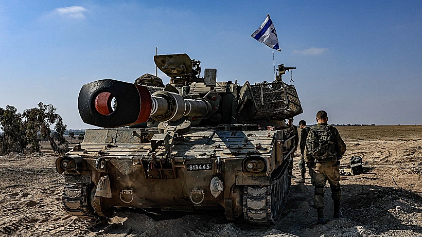 טנק צה"ל בכניסה לרצועת עזה