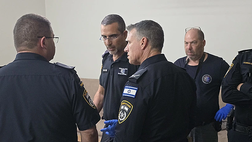 כוחות משטרה בזירת רצח האישה באבו סנאן