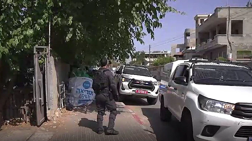 תיעוד מפעילות המשטרה בטובא-זנגרייה