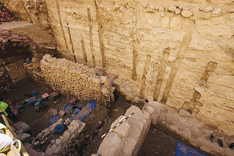 חפירת רשות העתיקות בגן הארכיאולוגי ירושלים-מרכז דוידסון