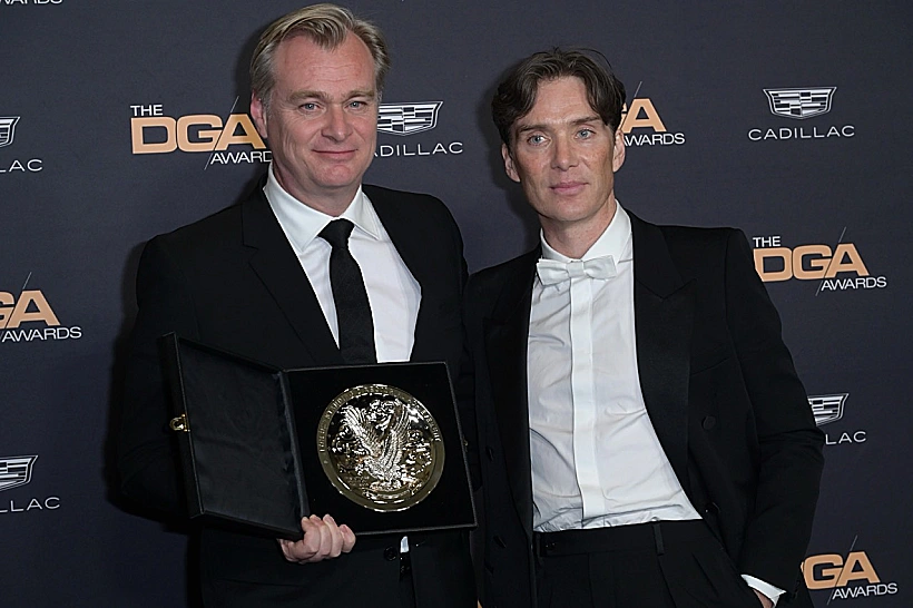 Los,angeles,,usa.,february,10,,2024:,christopher,nolan,and,cillian