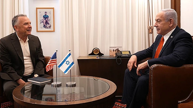 ראש הממשלה בנימין נתניהו ושליח ארה"ב למזרח התיכון סטיב ויטקוף