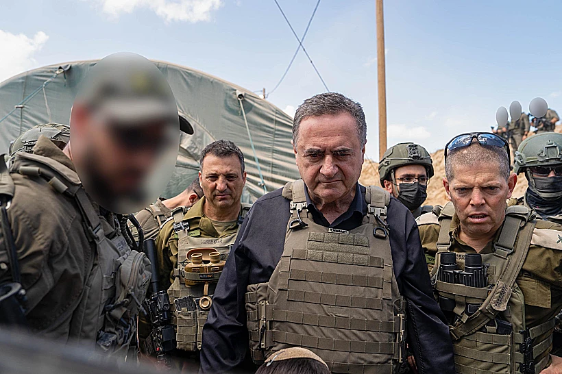 שר הביטחון ישראל כ"ץ בסיור בעזה