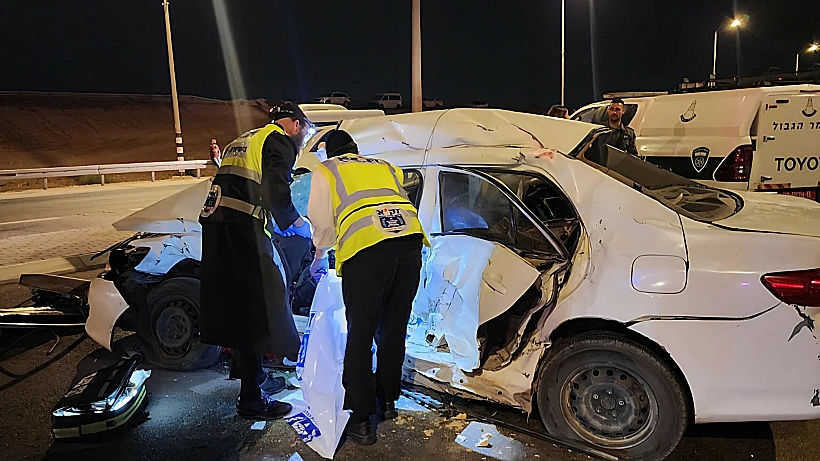 זירת התאונה בנגב