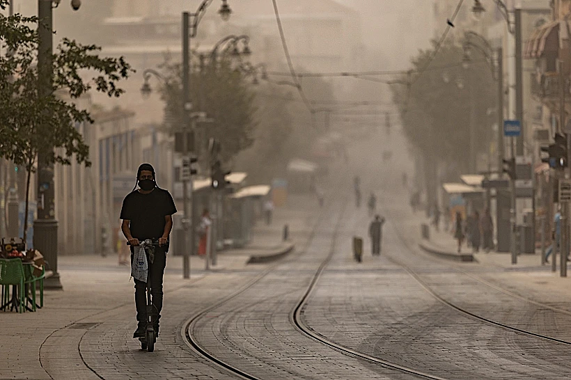 מזג אוויר אביך בירושלים אובך שרב