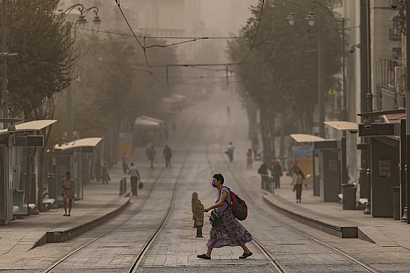 מזג אוויר אביך בירושלים אובך שרב