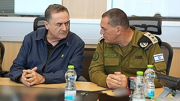 הרמטכ"ל אייל זמיר ושר הביטחון ישראל כ"ץ