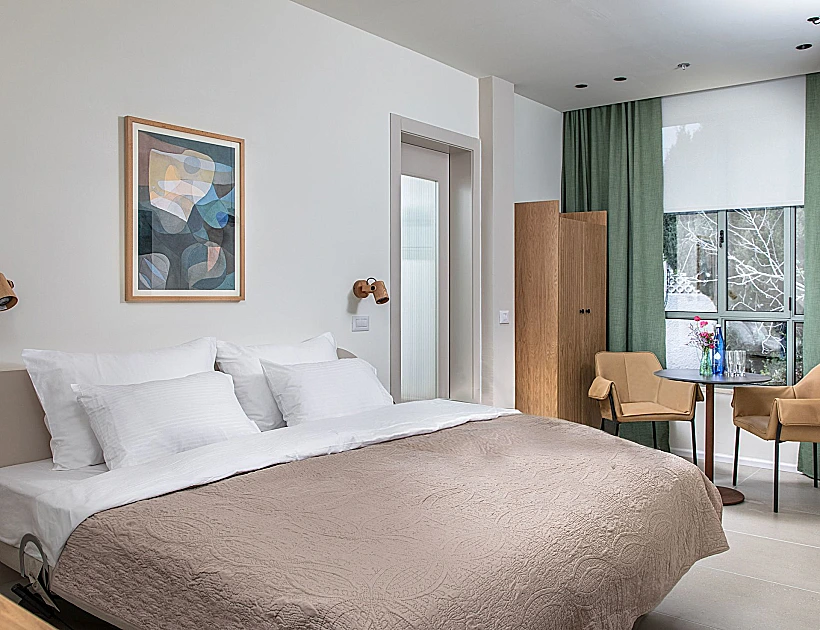 חדר במלון כרמל בוטיק בחיפה