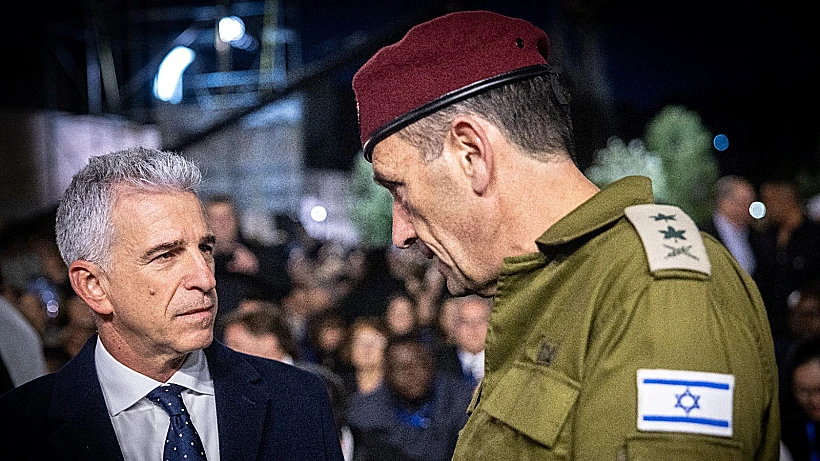 הרמטכ"ל לשעבר הרצי הלוי וראש המוסד דדי ברנע