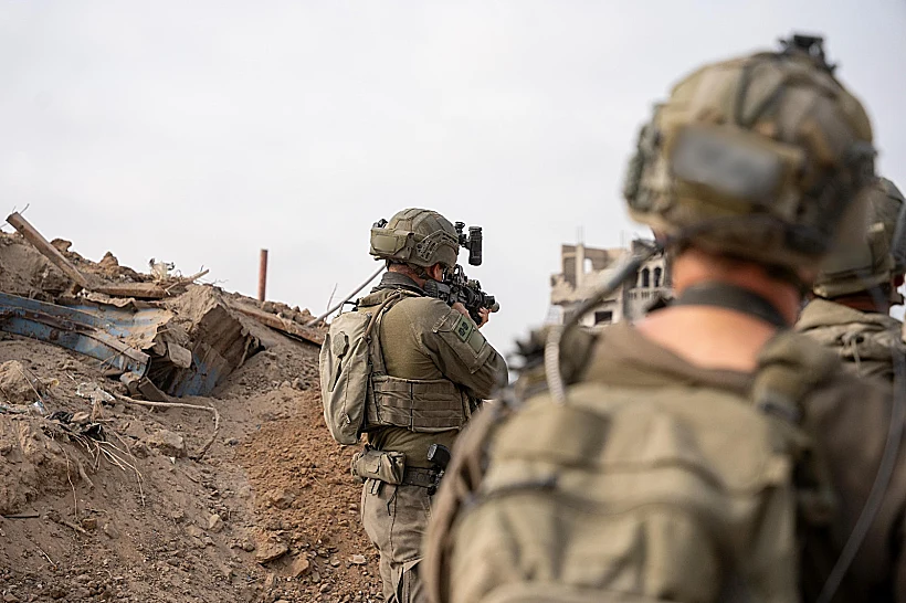 כוחות אוגדה 99 במרחב זייתון שבפאתי העיר עזה