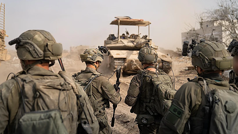 כוחות אוגדה 99 במרחב זייתון שבפאתי העיר עזה