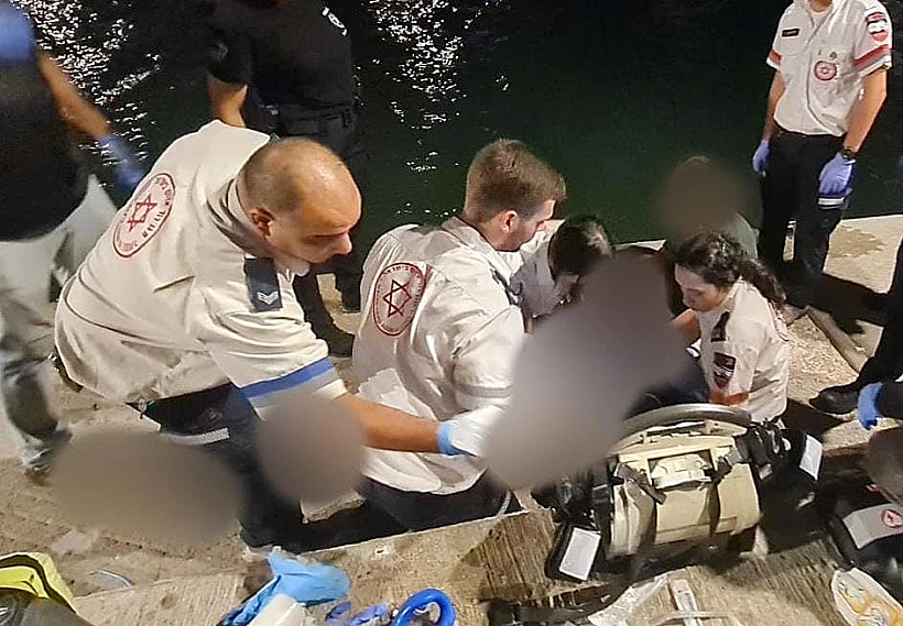 זירת התאונה הימית מול חופי יפו