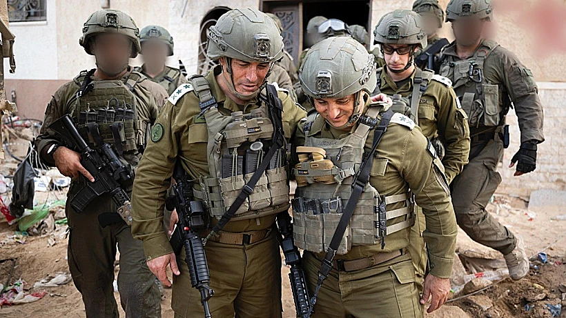 הרטמכ"ל, אייל זמיר ומפקד פיקוד דרום, אלוף יניב עשור, בסיור ברצועת עזה